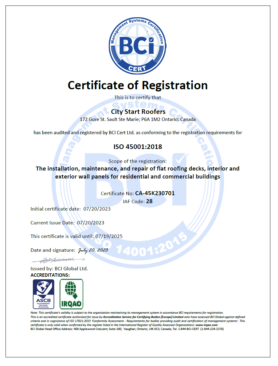 ISO 45001:2018 Certified